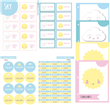 Set ESCUELA. Stickers y separadores (Tematica a elección)